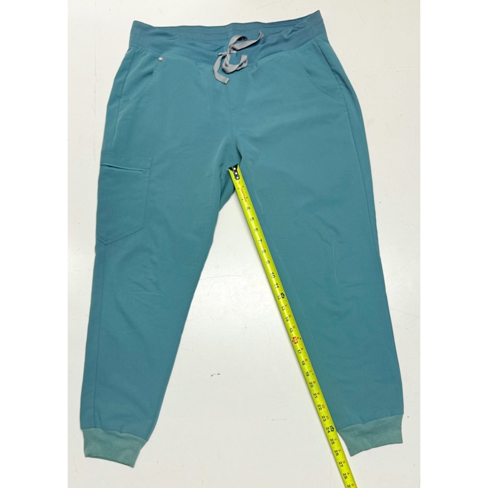 FIGS Technical Collection Women Teal Jogger Scrub Pants Size‎ L